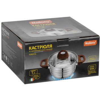 106803 Кастрюля Mallony FORESTA (5.0л)-3