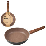 106814 Сковорода Mallony ков. алюм. с мраморным покрытием NATURA (24см)