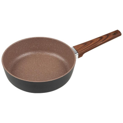 106818 Сотейник Mallony ков. алюм. с мраморным покрытием NATURA (24см)-1