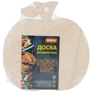 107013 Доска разделочная Mallony (фанера) 'Яблоко'-3