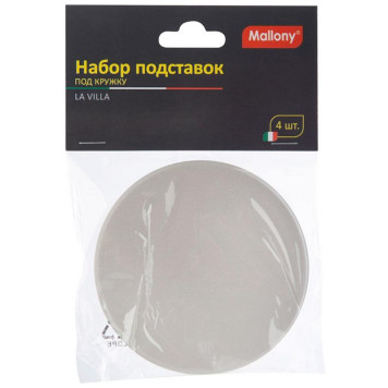107069 Набор подставок под кружку Mallony LA VILLA (4шт)-4
