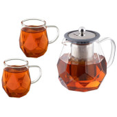 107498 Набор из 3 предметов (чайник+2кружки) Leonord AROMA