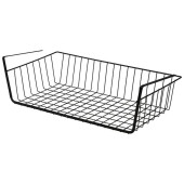 107584 Корзинка навесная полочная Mallony L’ordine Nero 48х24.5х14см