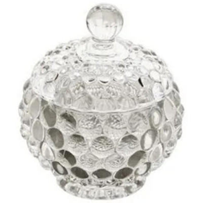 107619 Сахарница стеклянная DOLCE с рельефным корпусом 150мл