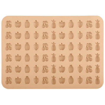 107660 Форма для конфет, мармелада, льда Mallony PERFETTO фрукты (66 ячеек)-1