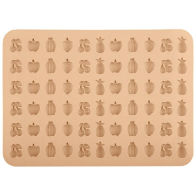 107660 Форма для конфет, мармелада, льда Mallony PERFETTO фрукты (66 ячеек)-1