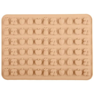 107660 Форма для конфет, мармелада, льда Mallony PERFETTO фрукты (66 ячеек)