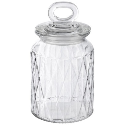 107834 Банка стеклянная Mallony FANTASIA 0.95л для сыпучих продуктов
