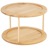 108078 Подставка для кухни Mallony вращающаяся круглая BAMBU (бамбук)