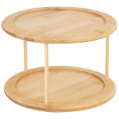 108078 Подставка для кухни Mallony вращающаяся круглая BAMBU (бамбук)