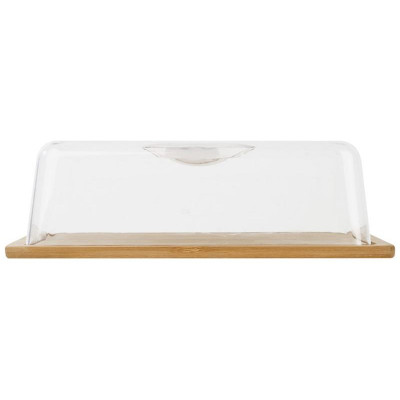 108096 Сырница прямоугольная из бамбука Mallony BAMBU с крышкой-1