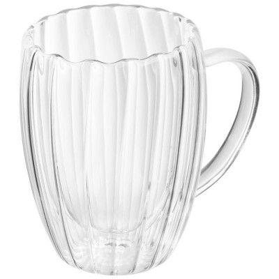 108124 Кружка из рельефного стекла Leonord AROMA RIVERA-2