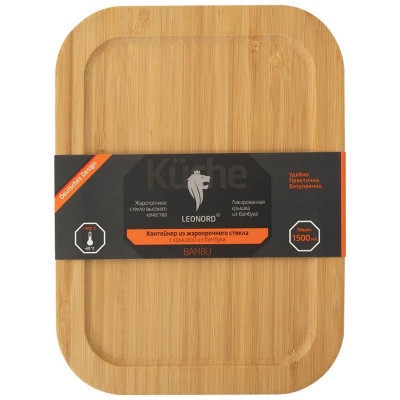 108127 Контейнер из жаропрочного стекла Leonord BAMBU (1.5л)-4