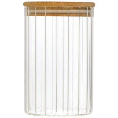 108280 Банка из рельефного стекла Leonord AROMA RIVIERA 1000мл-1