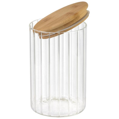 108280 Банка из рельефного стекла Leonord AROMA RIVIERA 1000мл-4