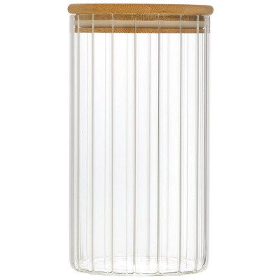 108281 Банка из рельефного стекла Leonord AROMA RIVIERA 1300мл-1