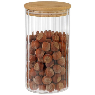 108281 Банка из рельефного стекла Leonord AROMA RIVIERA 1300мл-4