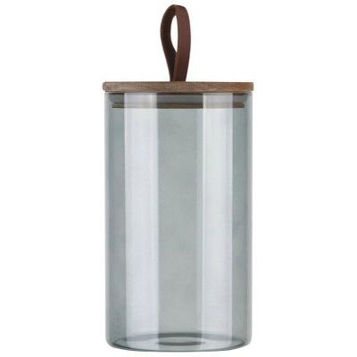 108284 Банка стеклянная 1.0л для сыпучих продуктов Leonord ALBERO DI MARMO с крышкой-1