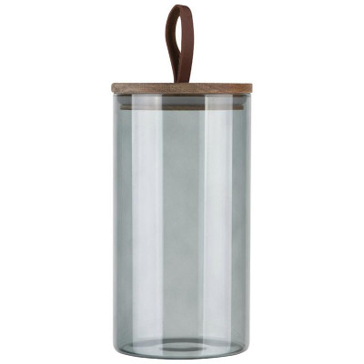 108285 Банка стеклянная 1.3л для сыпучих продуктов Leonord ALBERO DI MARMO с крышкой-1