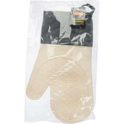 108301 Прихватка-рукавица силиконовая с манжетой Mallony IDEA (силикон, полиэстер)-3