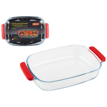 108336 Форма для запекания из боросил стекла с ручками Mallony FELICITA (2л)
