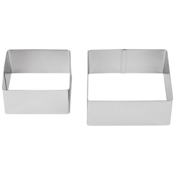 108348 Набор форм для выпечки Mallony TORTA квадрат (2шт)-1