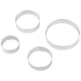 108357 Набор форм для выпечки и вырубки теста Mallony TORTA круг (4шт)