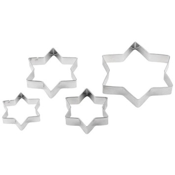 108358 Набор форм для выпечки и вырубки теста Mallony TORTA звезда (4шт)