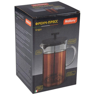 108388 Френч-пресс Mallony 'Grigio' 1000мл-4