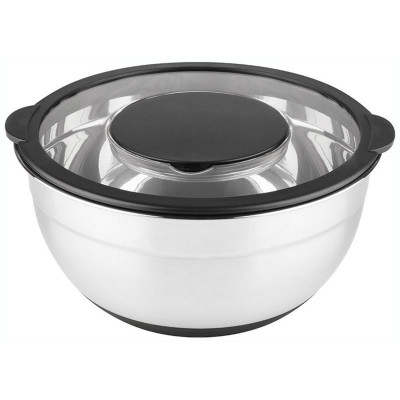 108660 Миска из нерж.стали Mallony AMARENA с крышкой-тёркой (3 тёрки в комплекте)-1