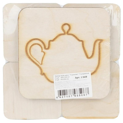 108762 Набор подставок под горячее Mallony 'Чаепитие' 7пр-4