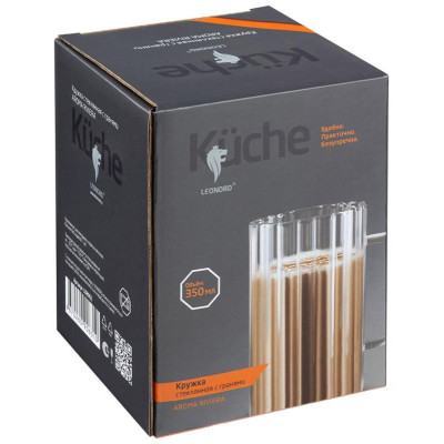 108962 Кружка Leonord AROMA RIVIERA 350мл из боросиликатного стекла-4