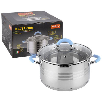 109010 Кастрюля MELODIA (5.8л, с крышкой)
