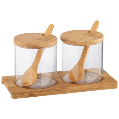 109035 Набор из 2-х банок (по 0.3л) из стекла Mallony Bambu-2