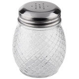 109042 Солонка/перечница SPEZIA 150мл стеклянная со стальной крышкой