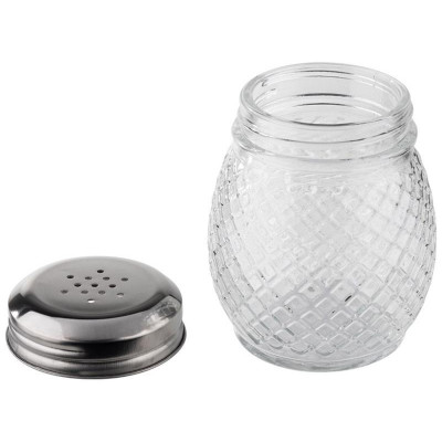 109042 Солонка/перечница SPEZIA 150мл стеклянная со стальной крышкой-2