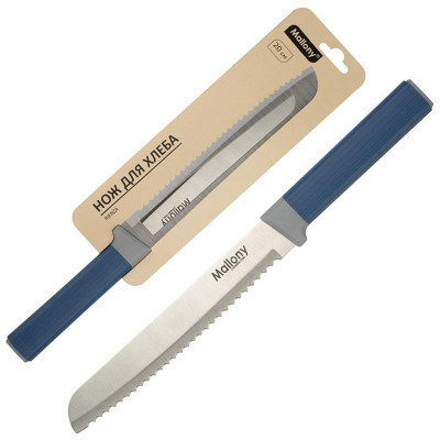 110619 Нож для хлеба Mallony RIENZA 20см пластиковой ручкой