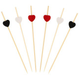 111257 Шпажки для канапе 'Сердце' Mallony 100шт