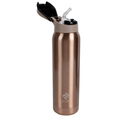 323496 Термобутылка спортивная с трубочкой 500мл, бронзовый