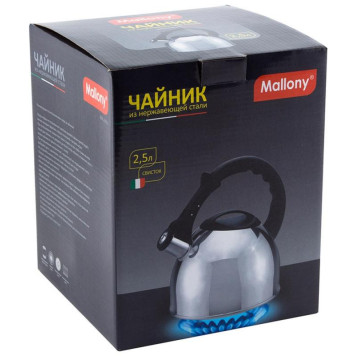 910087 Чайник металлический со свистком Mallony MAL-042-C (2.5л)-5