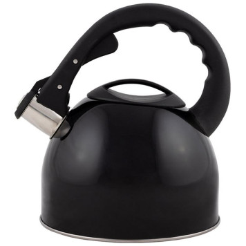 910088 Чайник из нерж. стали Mallony MAL-042-N (2.5л, со свистком, черный)-2