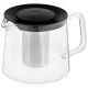 910125 Чайник заварочный Mallony Skandi 1000мл из боросиликатного стекла, с прямоугольной ручкой