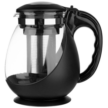 910128 Чайник заварочный Mallony Napoletano 1600мл стеклянный в корпусе из полипропилена-1