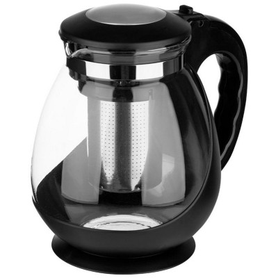 910128 Чайник заварочный Mallony Napoletano 1600мл стеклянный в корпусе из полипропилена