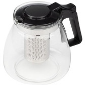 910131 Чайник заварочный Mallony CLASSICA 1100мл из жаропрочного стекла с фильтром из нерж.стали