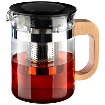 910133 Чайник заварочный Mallony La Caffetteria 800мл стеклянный