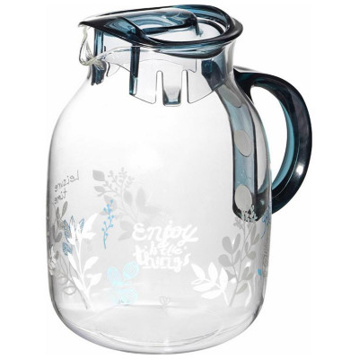 910138 Кувшин Mallony La Caffetteria 2.0л из термостойкого стекла с крышкой-1