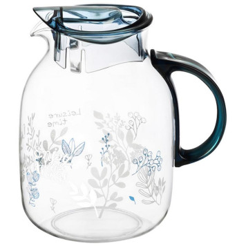 910138 Кувшин Mallony La Caffetteria 2.0л из термостойкого стекла с крышкой