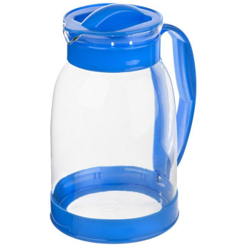 910147 Кувшин Mallony Brocca-2400 из жаропрочного стекла с пластиковой ручкой-1