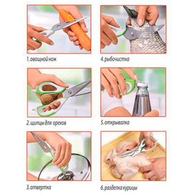 920103 Ножницы кухонные многофункциональные Mallony KS-128-2